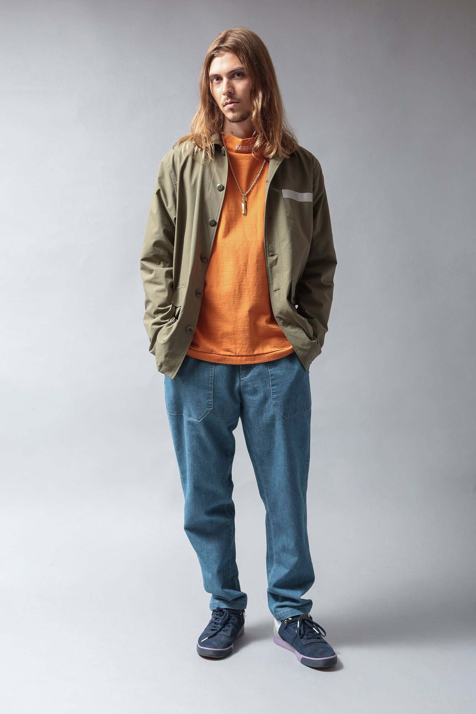 カバーオールジャケット(オリーブ) / COVERALL JACKET (OLIVE)