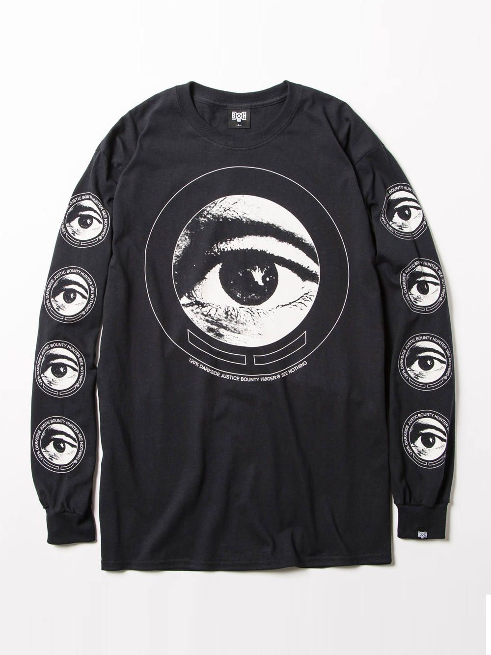 シーノットフィンクロングスリーブTシャツ(ブラック) / SEE NOTHING L/S Tee (BLACK)