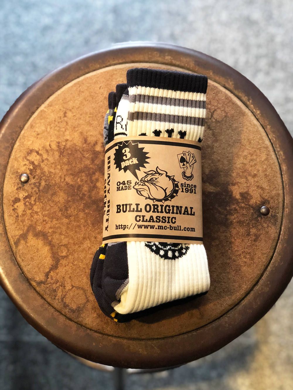 3P ソックス"ブルドッグ" / 3P SOCKS "BULLDOG"