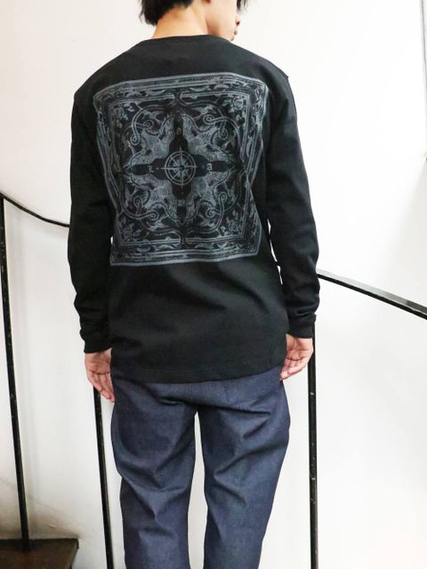 SKANDAオリジナルバンダナ L/S-Tシャツ (ブラック) / ORIGNAL BANDANA L/S TEE (BLACK)