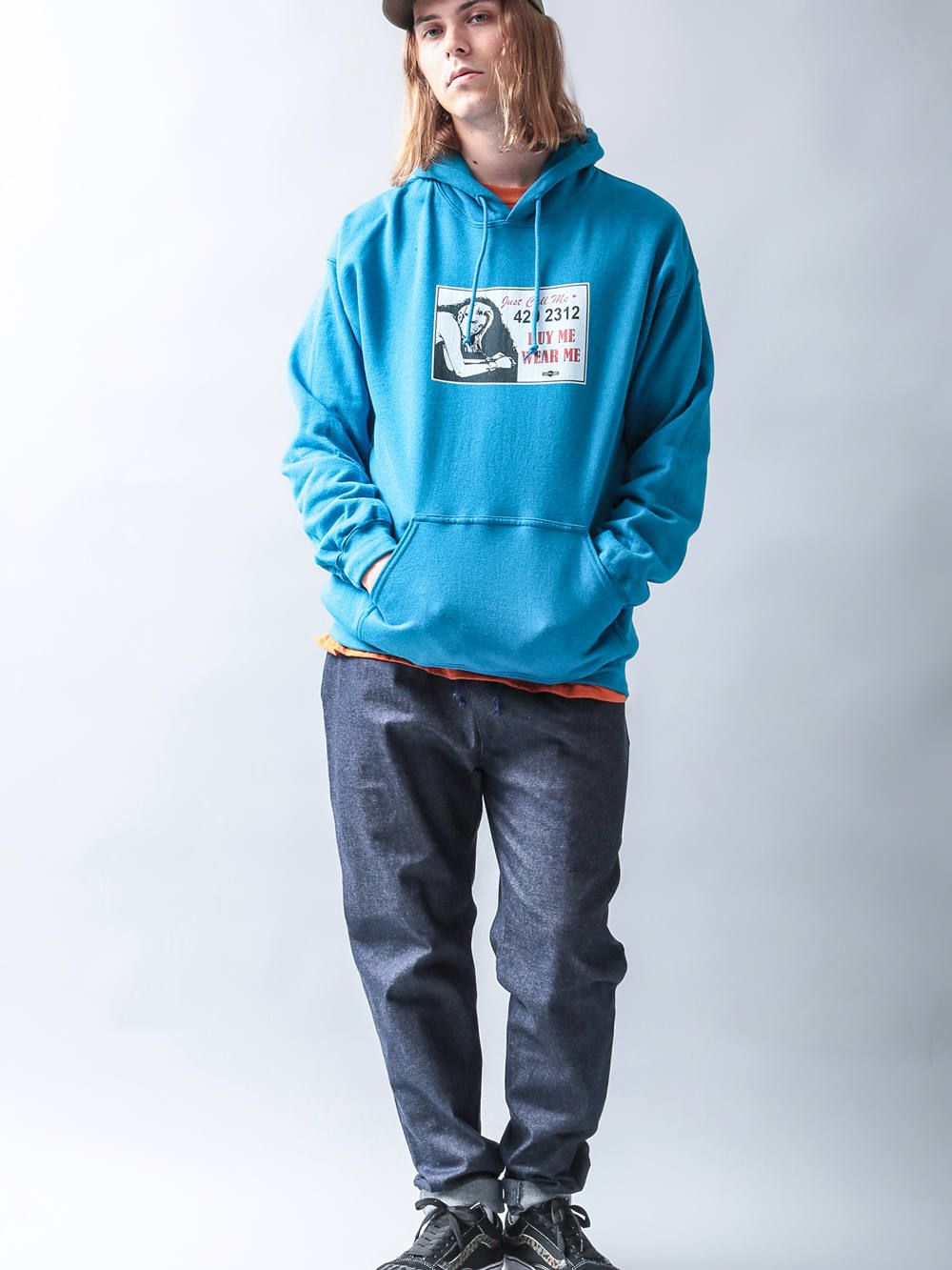 ラバーズフード(ブルー) / LOVERS HOODIE (BLUE)