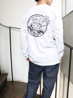 SKANDAオリジナル SV L/S Tシャツ (ホワイト) / SKANDAORIGNAL SV L/S -TSHIRT (WHITE)