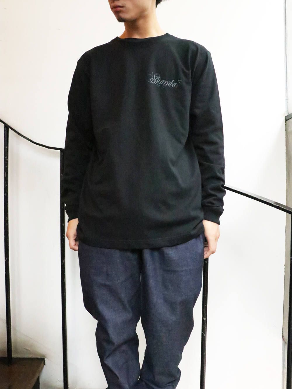 SKANDAオリジナルバンダナ L/S-Tシャツ (ブラック) / ORIGNAL BANDANA L/S TEE (BLACK)