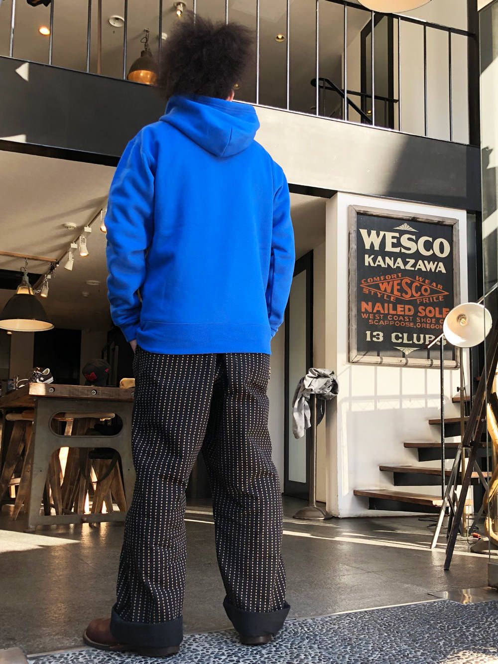 S.O.Bプルオーバーパーカー (ブルー) /  S.O.B Pullover Parker (BULE)