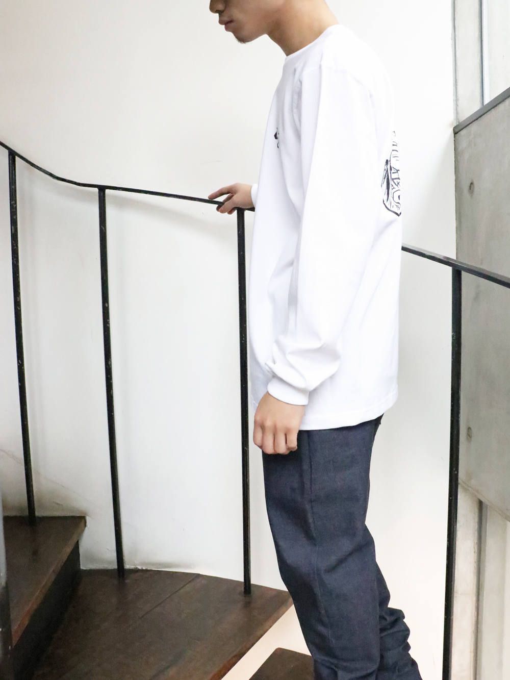 SKANDAオリジナル SV L/S Tシャツ (ホワイト) / SKANDAORIGNAL SV L/S -TSHIRT (WHITE)