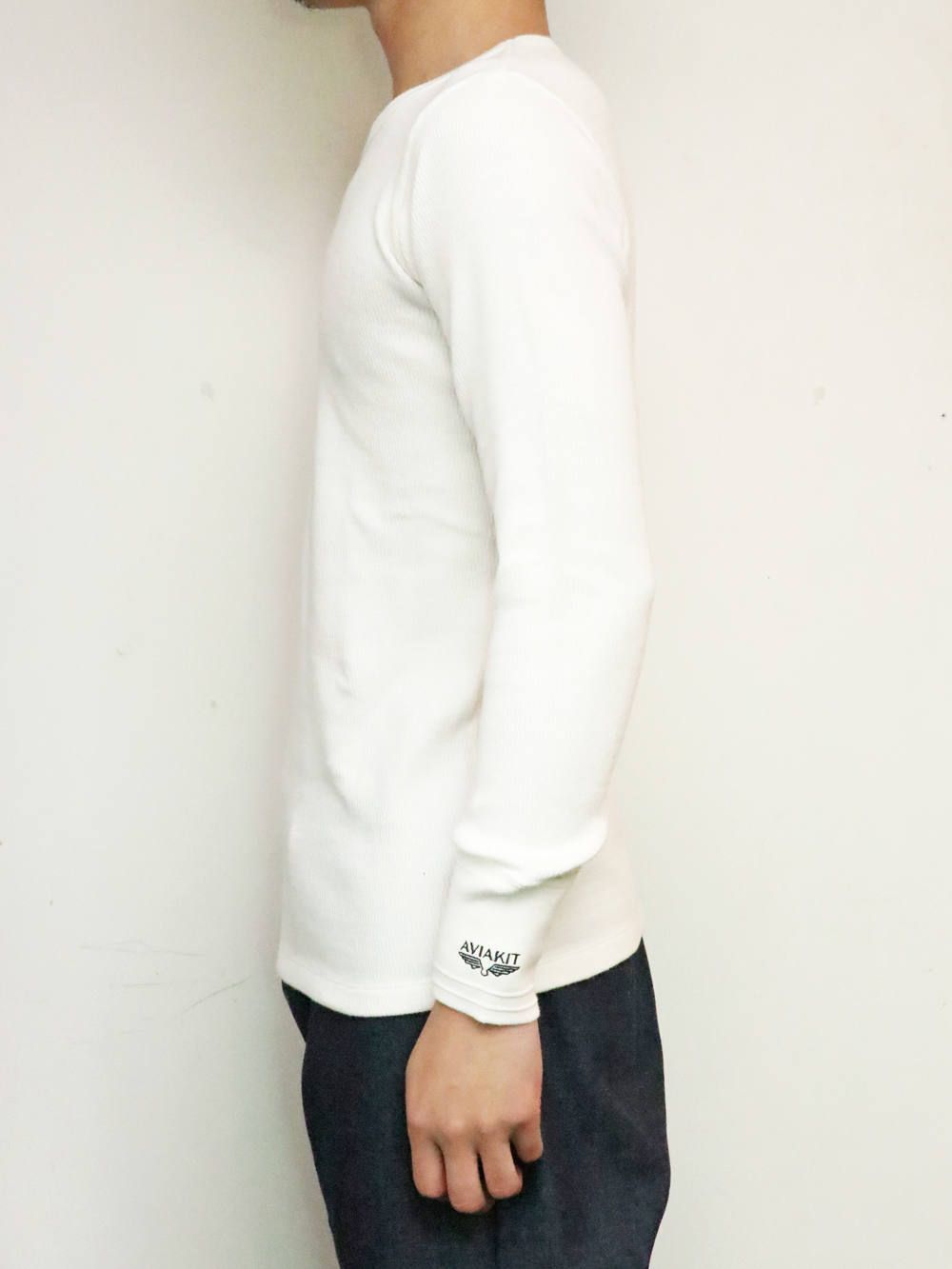 "AVIAKIT WAFFLE" T-SHIRTS (WHITE)