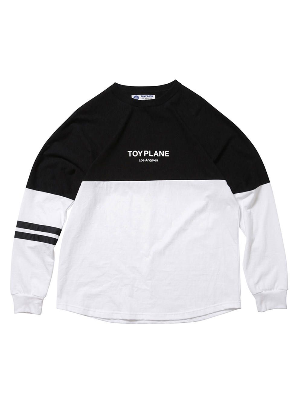 ロングスリーブフットボールワイズTシャツ(ブラック×ホワイト) / L/S FOOTBALL WIZE TEE (BKACK×WHITE)