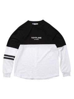 ロングスリーブフットボールワイズTシャツ(ブラック×ホワイト) / L/S FOOTBALL WIZE TEE (BKACK×WHITE)