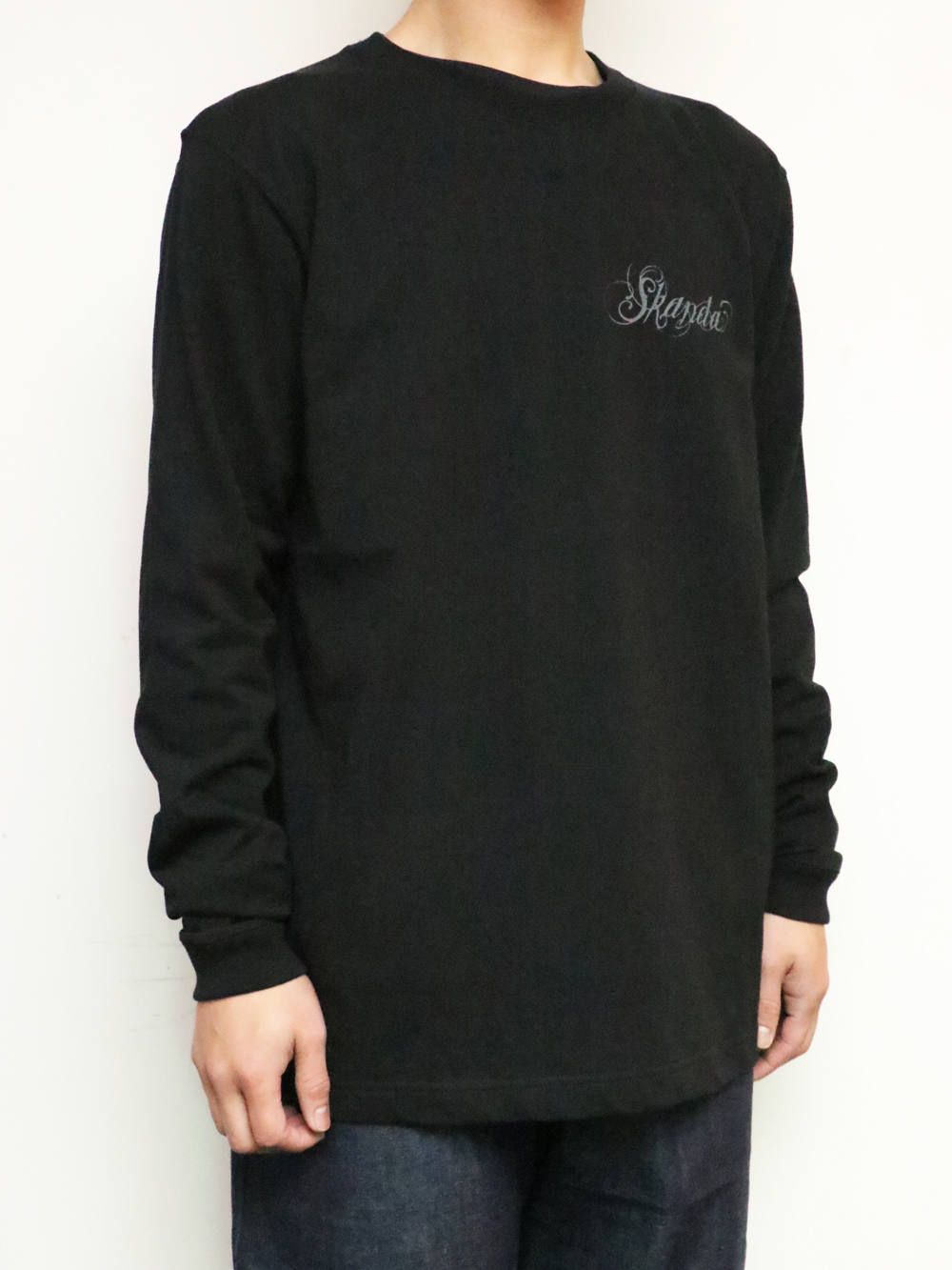 SKANDAオリジナルバンダナ L/S-Tシャツ (ブラック) / ORIGNAL BANDANA L/S TEE (BLACK)