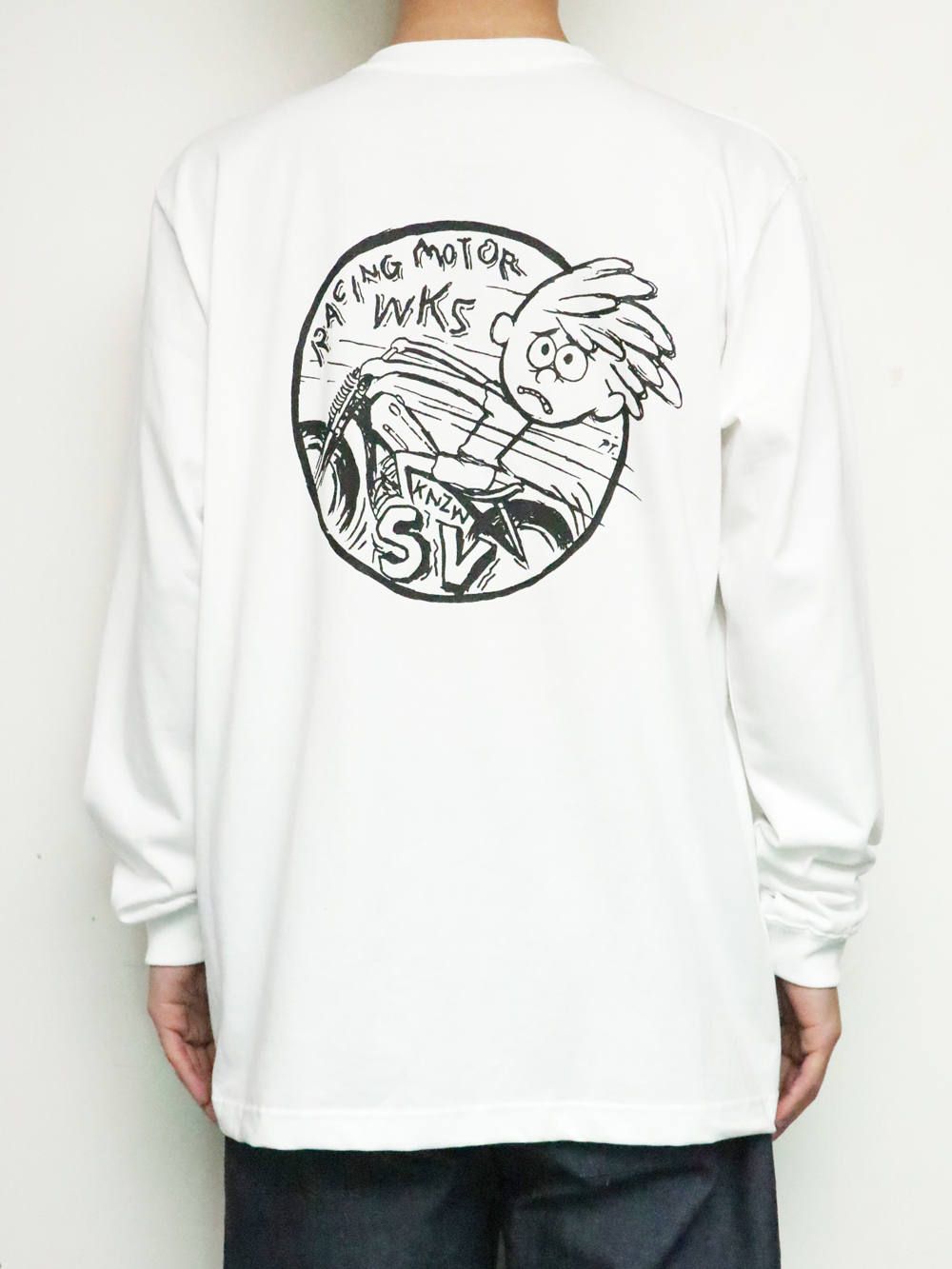 SKANDAオリジナル SV L/S Tシャツ (ホワイト) / SKANDAORIGNAL SV L/S -TSHIRT (WHITE)