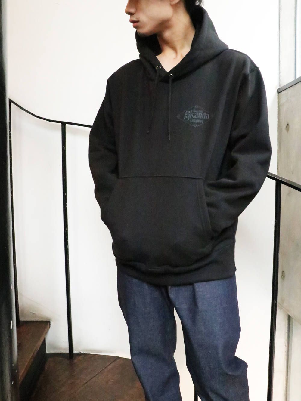 オリジナルヘビーオンスパーカー (ブラック) / ORIGNAL HEAVY OZ PULLOVER (BLACK)