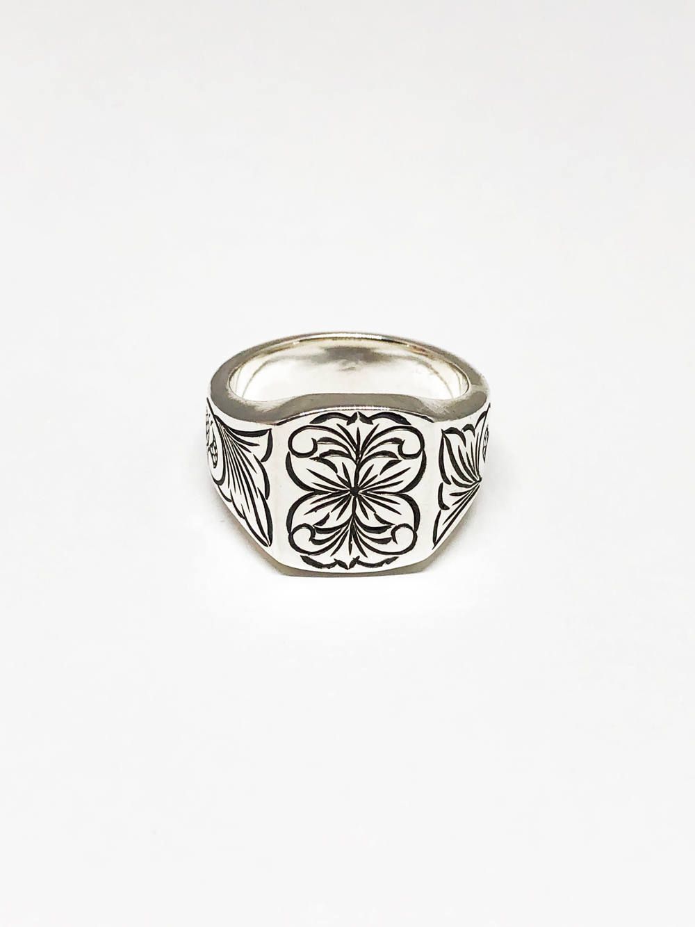 RECTANGLE ENGRAVING RING (SILVER925)