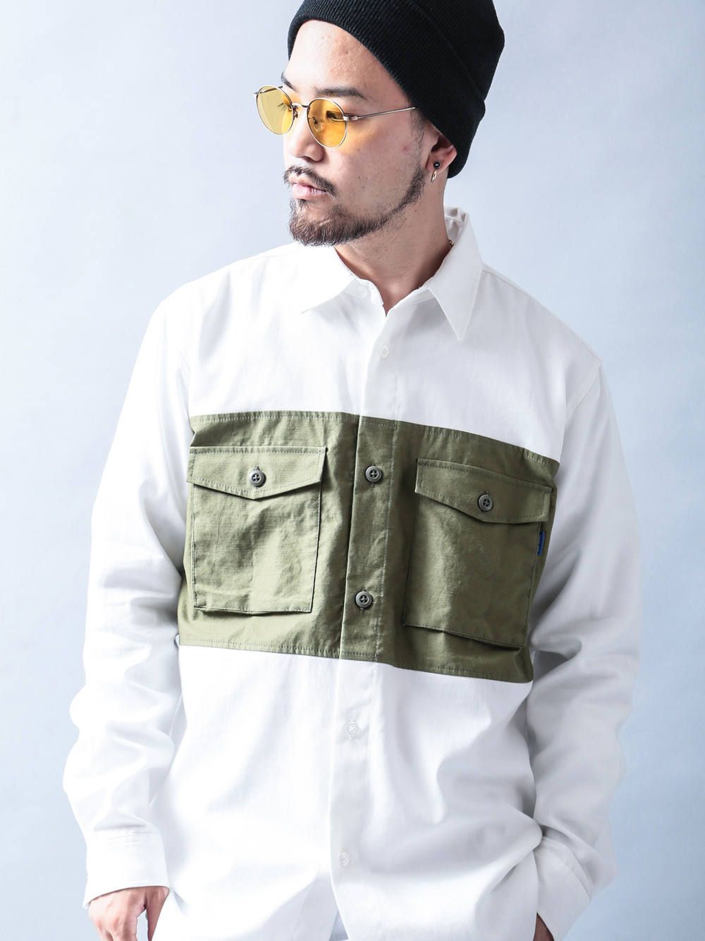 ミリトラッドシャツ(ホワイト) / MILI-TRAD SHIRT (WHITE)
