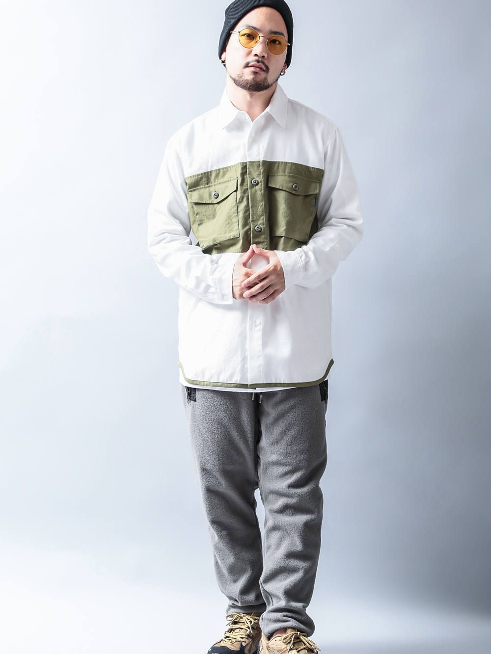 ミリトラッドシャツ(ホワイト) / MILI-TRAD SHIRT (WHITE)