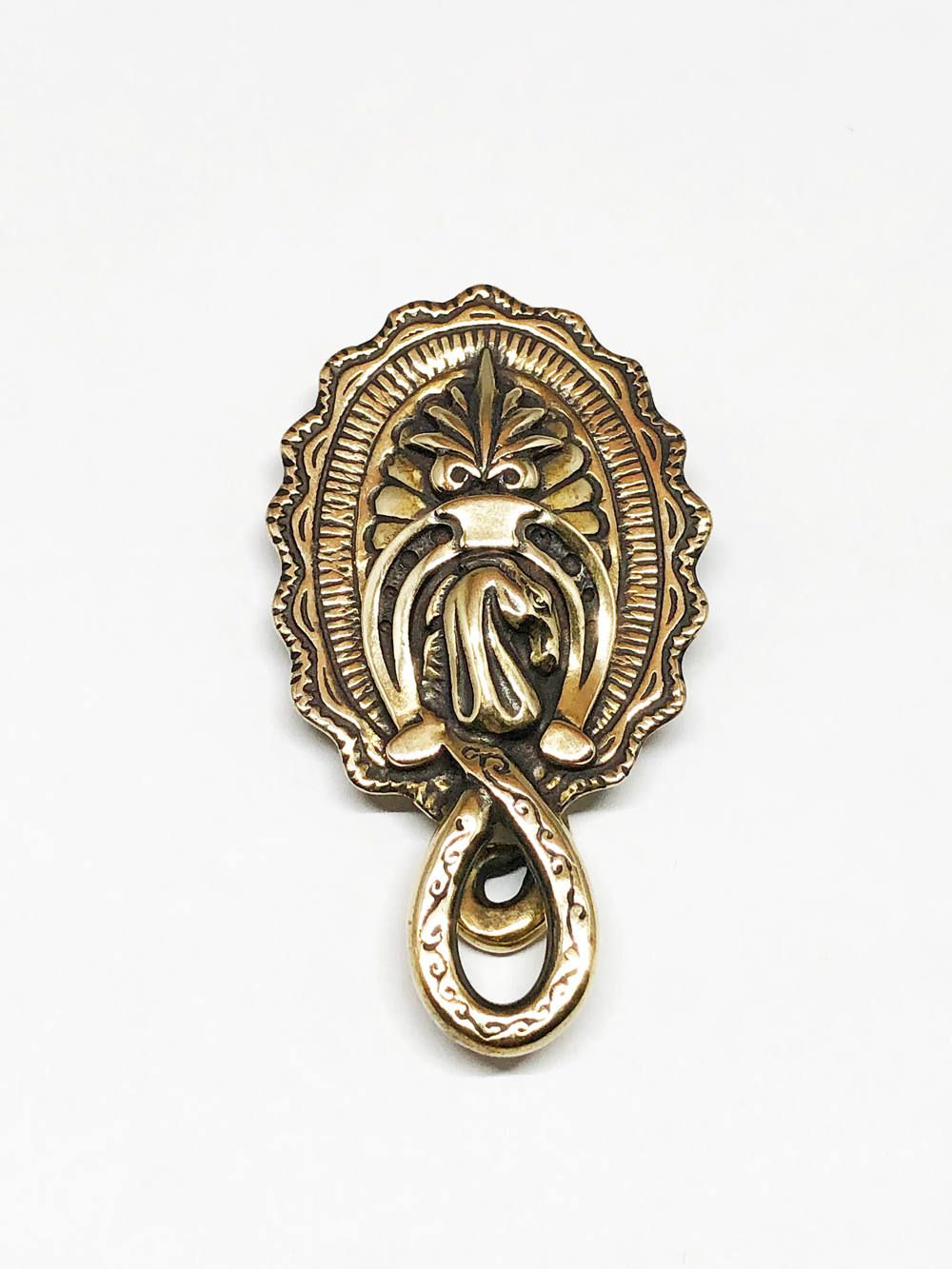 CONCHO & AGAVE KEYHOLDER (BRASS)