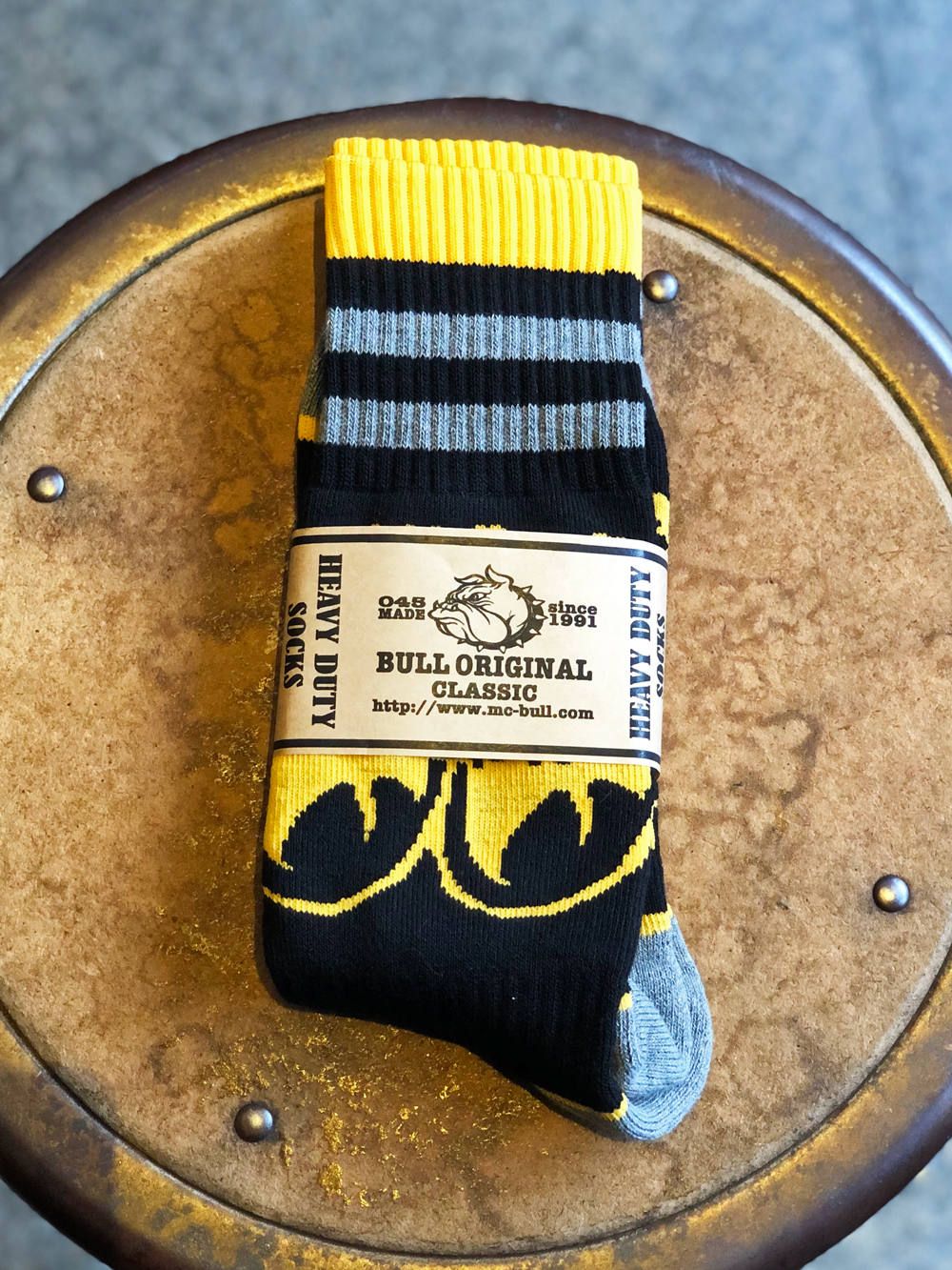ムーンアイズ×ブルオリジナルソックス (ブラック) / MOONEYES×BULLORIGINAL SOCKS (BLACK)