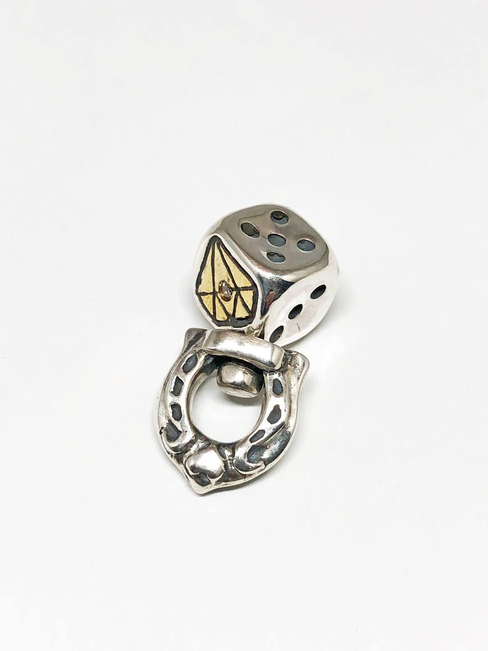 GANGSTERVILLE & galcia DICE NECKTOP (SILVER×BRASS)