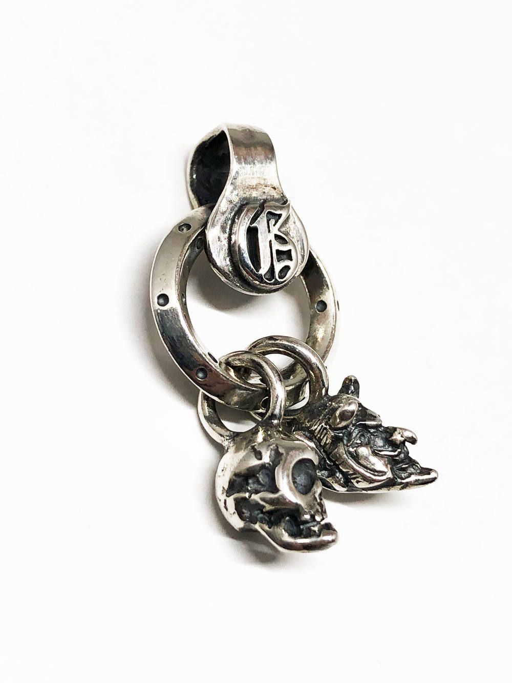 GANGSTERVILLE & galcia SKULL & DEVIL NECKTOP (SILVER925)