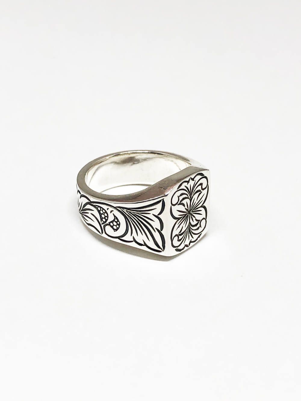 RECTANGLE ENGRAVING RING (SILVER925)