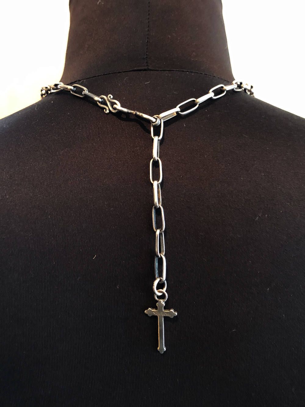 NATIVE CROSS CHAIN 60cm (SILVER925)