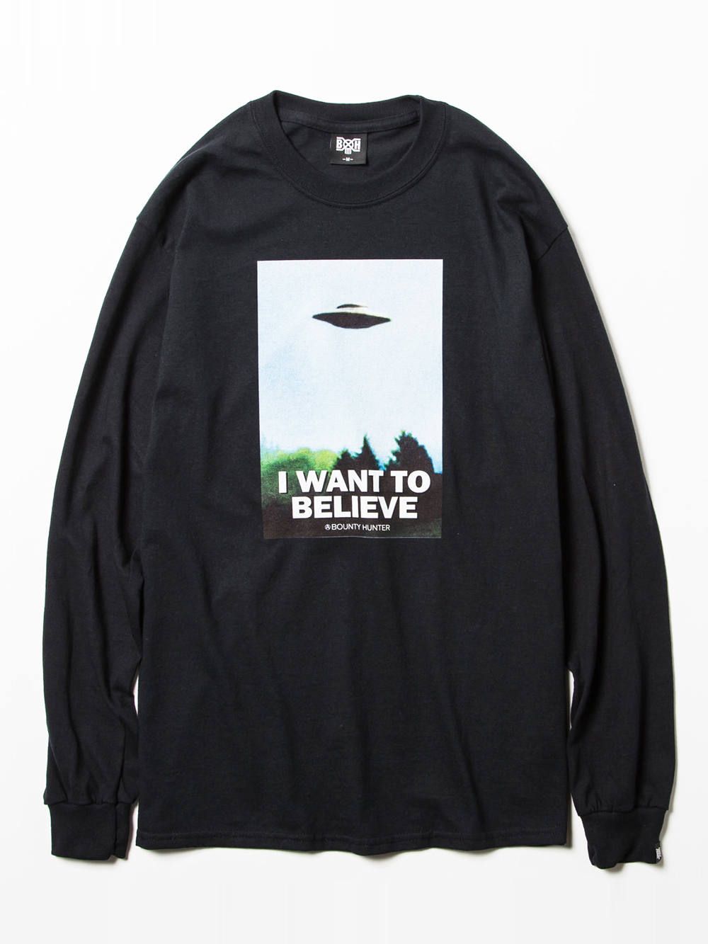 BOUNTY HUNTER - I WANT TO BELIEVE L/S Tee (BLACK) | SKANDA