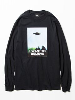 I WANT TO BELIEVE L/S Tee (BLACK)