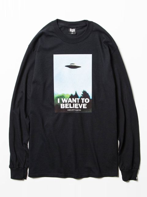 I WANT TO BELIEVE L/S Tee (BLACK)