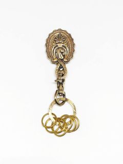 CONCHO & AGAVE KEYHOLDER (BRASS)