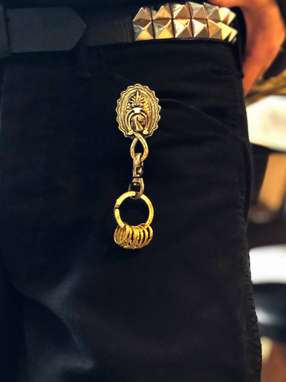 CONCHO & AGAVE KEYHOLDER (BRASS)