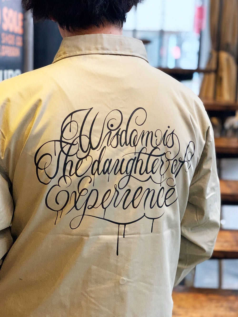 "Wisdom" T/C コーチ ジャケット(ベージュ) /  "Wisdom" T/C COACH JACKET (BEIGE)