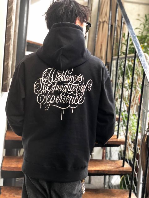 "Wisdom"オリジナルヘビーオンスパーカー(ブラック) / "Wisdom"ORIGNAL HEAVY OZ PULLOVER (BLACK)