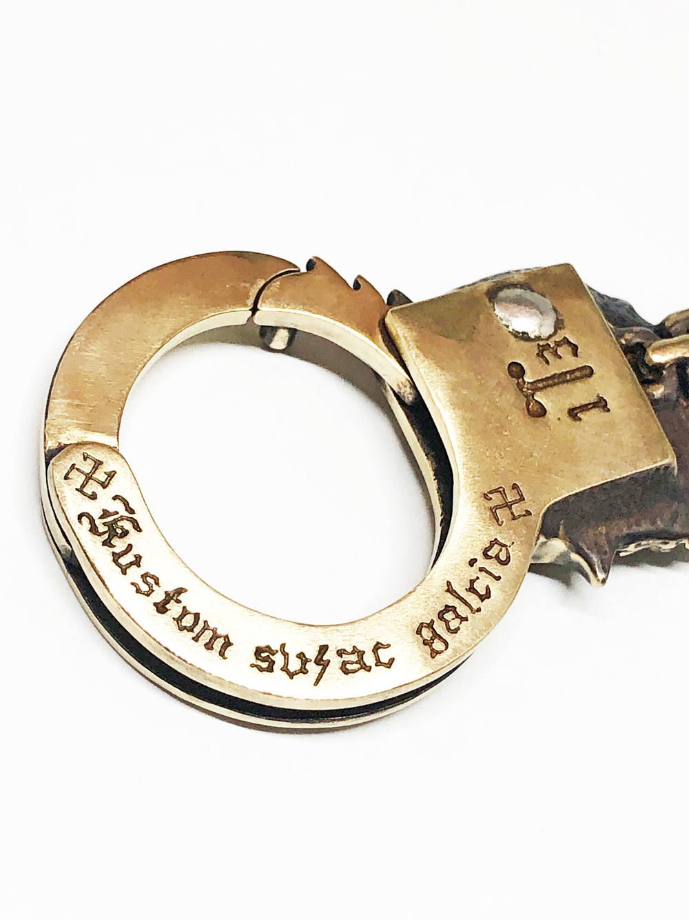BULL ORIGINAL × galcia BULLDOG KEYHOLDER (BRASS)