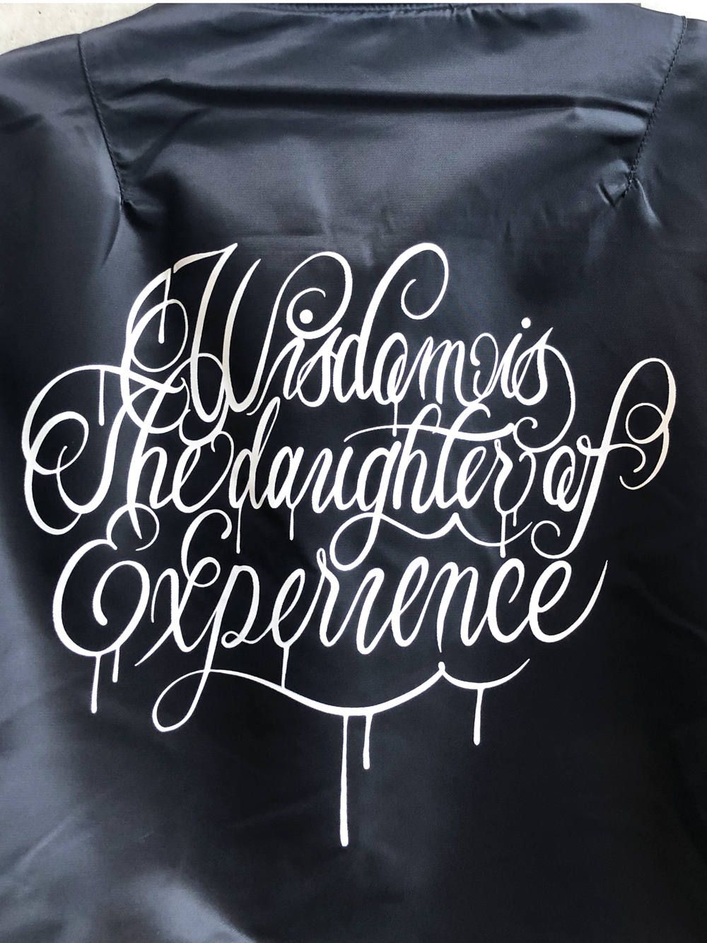 "Wisdom" MA-1 (BLACK)