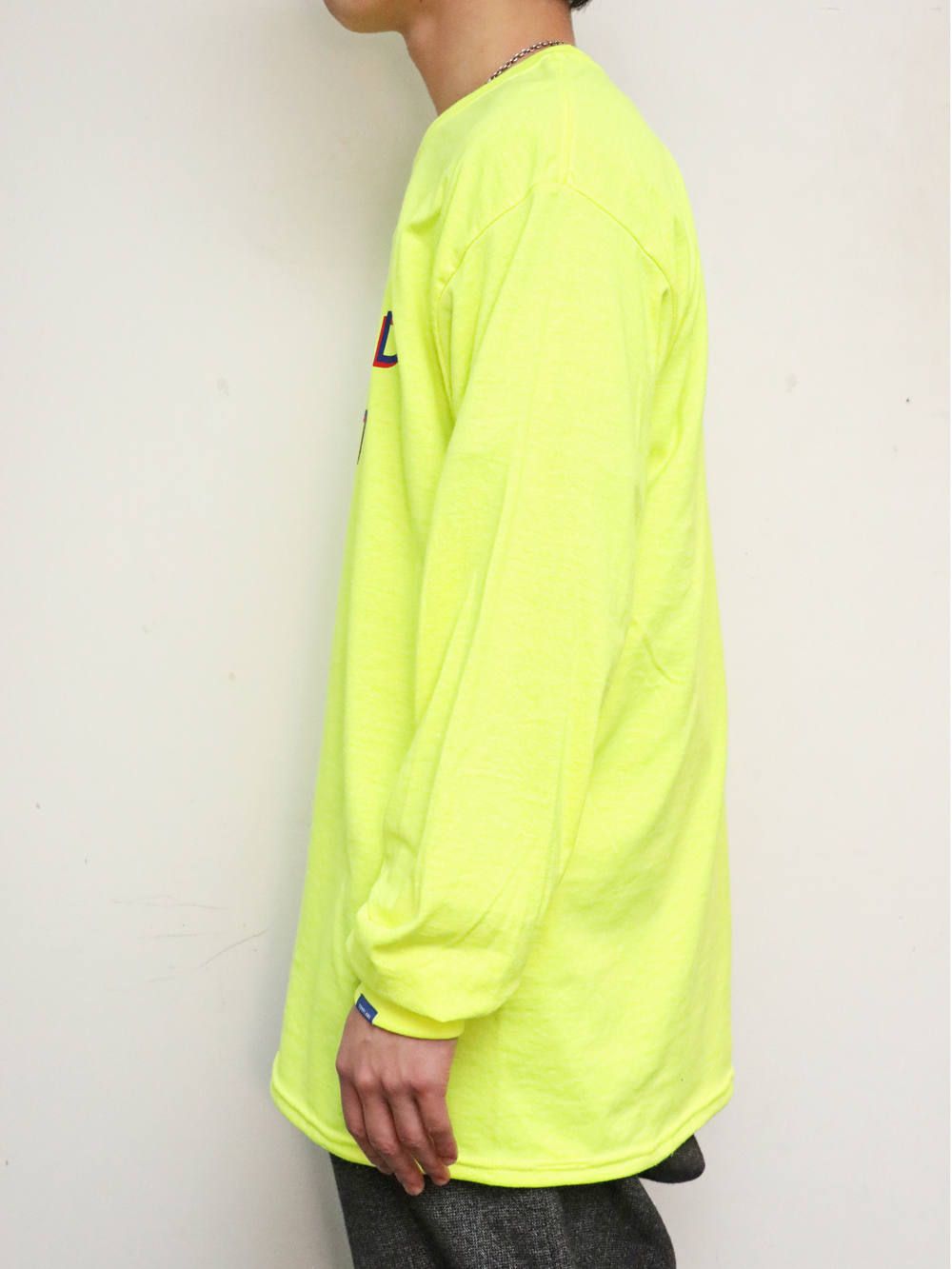 ロングスリーブパラノイドステイトTシャツ (セーフティーイエロー) / L/S PARANOID STATE TEE (S.GREEN)
