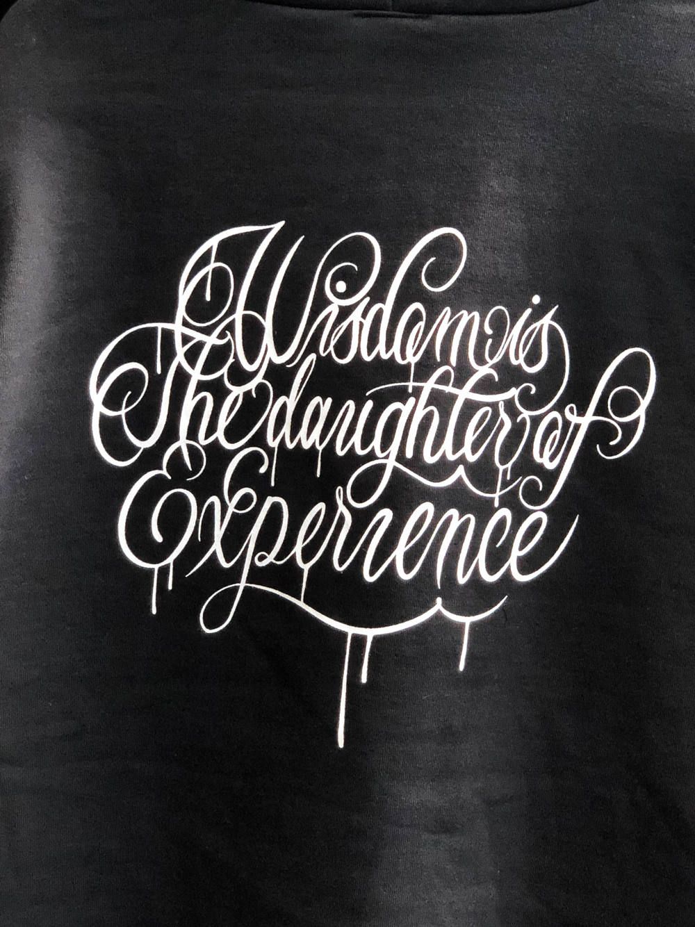 "Wisdom"オリジナルヘビーオンスパーカー(ブラック) / "Wisdom"ORIGNAL HEAVY OZ PULLOVER (BLACK)