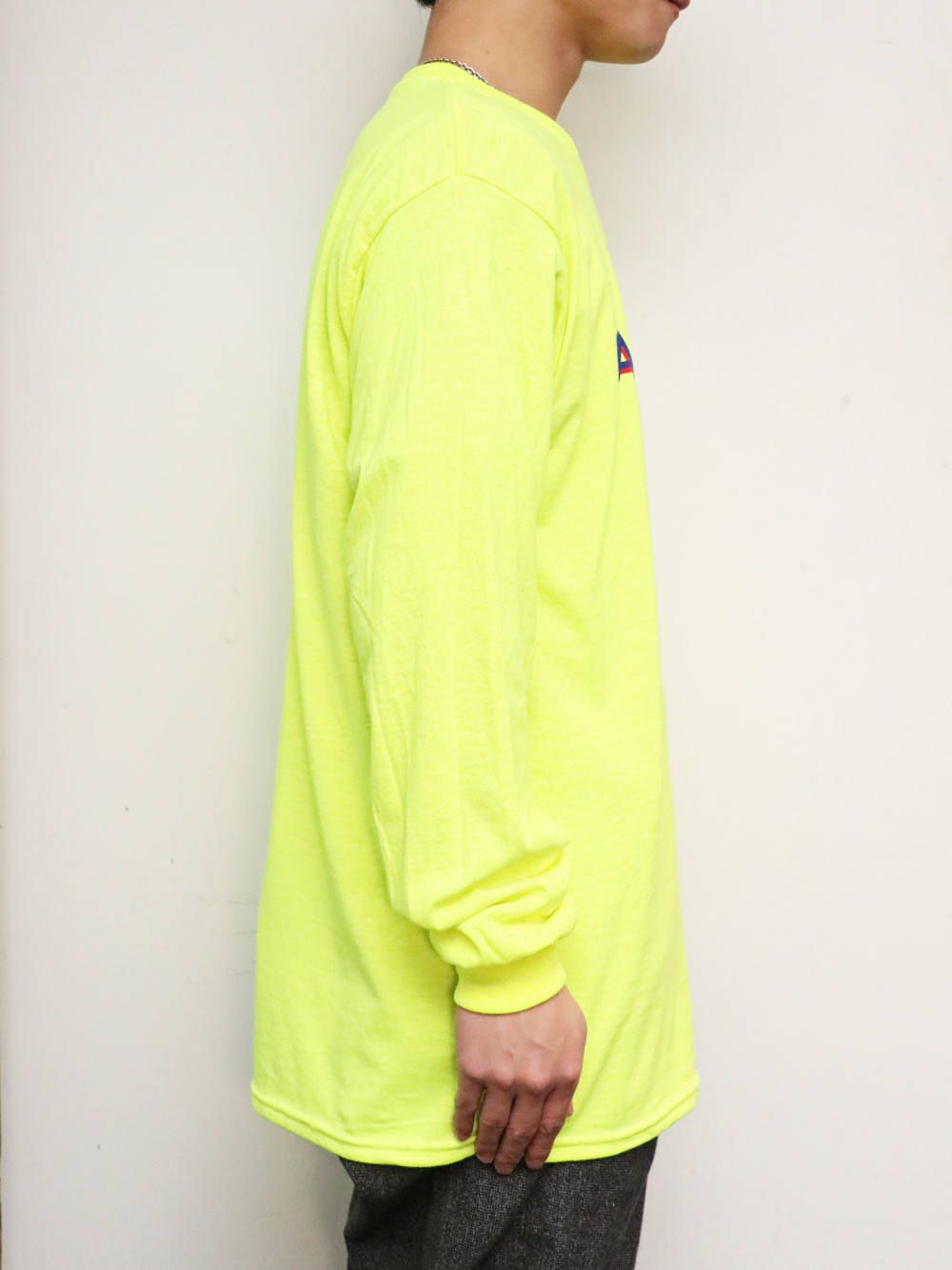 ロングスリーブパラノイドステイトTシャツ (セーフティーイエロー) / L/S PARANOID STATE TEE (S.GREEN)