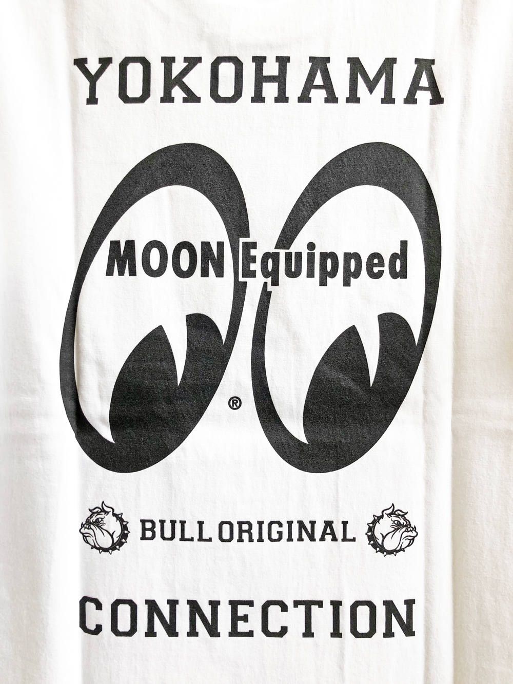 ムーンアイズ×ブルオリジナルTシャツ(ホワイト) / MOONEYES×BULLORIGINAL TEE (WHITE)