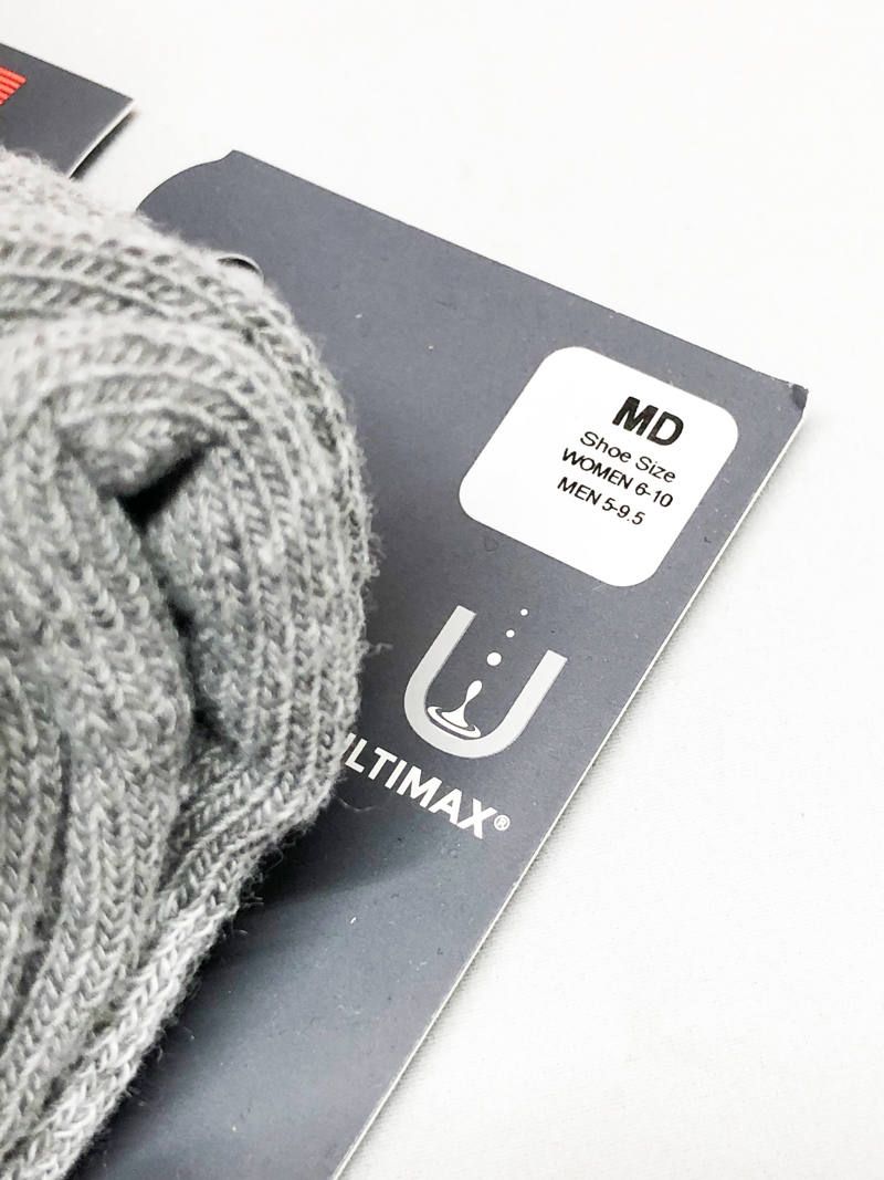 WIGWAM SOCKS 2-PACK (WHITE×GRAY)