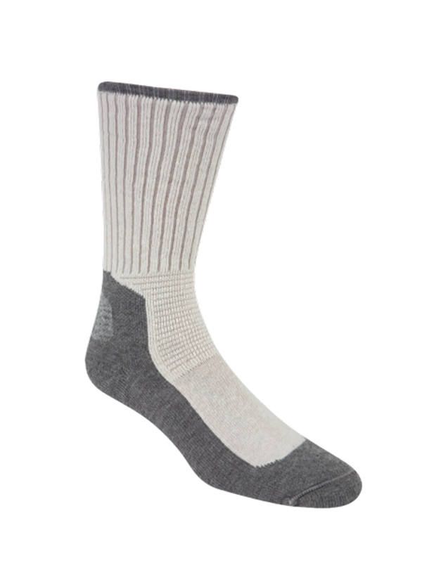 WIGWAM SOCKS 2-PACK (WHITE×GRAY)