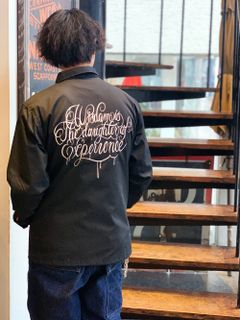 "Wisdom" T/C コーチ ジャケット(ブラック) /  "Wisdom" T/C COACH JACKET (BLACK)