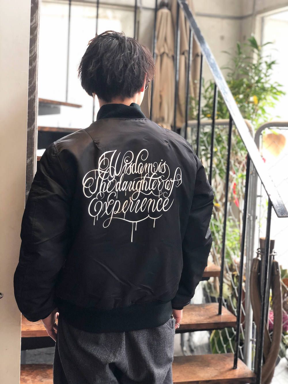 "Wisdom" MA-1 (BLACK)