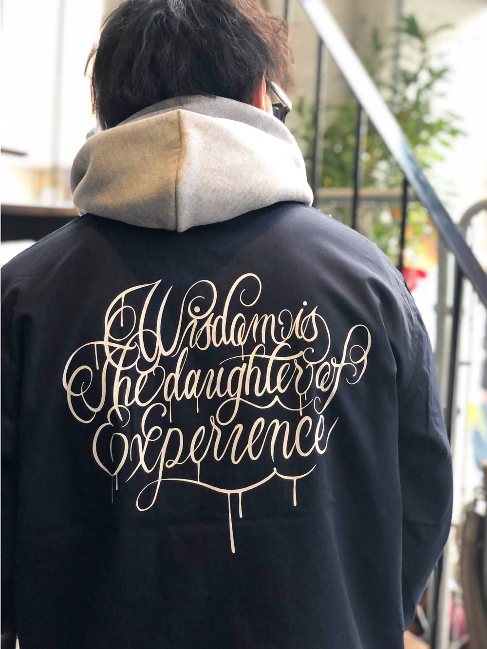"Wisdom" T/C コーチ ジャケット(ネイビー) /  "Wisdom" T/C COACH JACKET (NAVY)