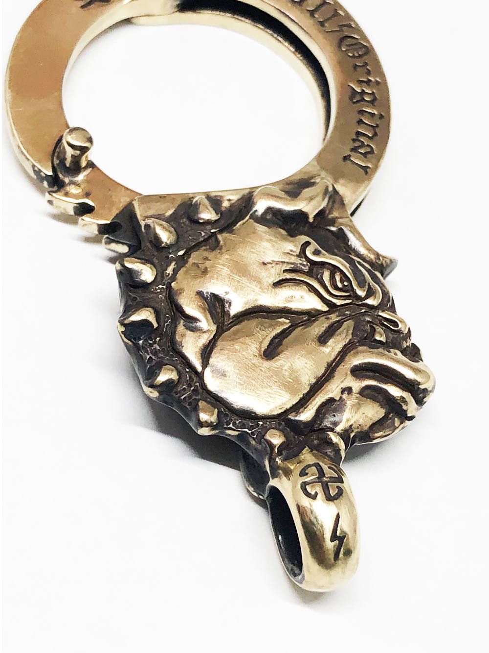 BULL ORIGINAL × galcia BULLDOG KEYHOLDER (BRASS)