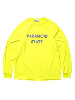 ロングスリーブパラノイドステイトTシャツ (セーフティーイエロー) / L/S PARANOID STATE TEE (S.GREEN)