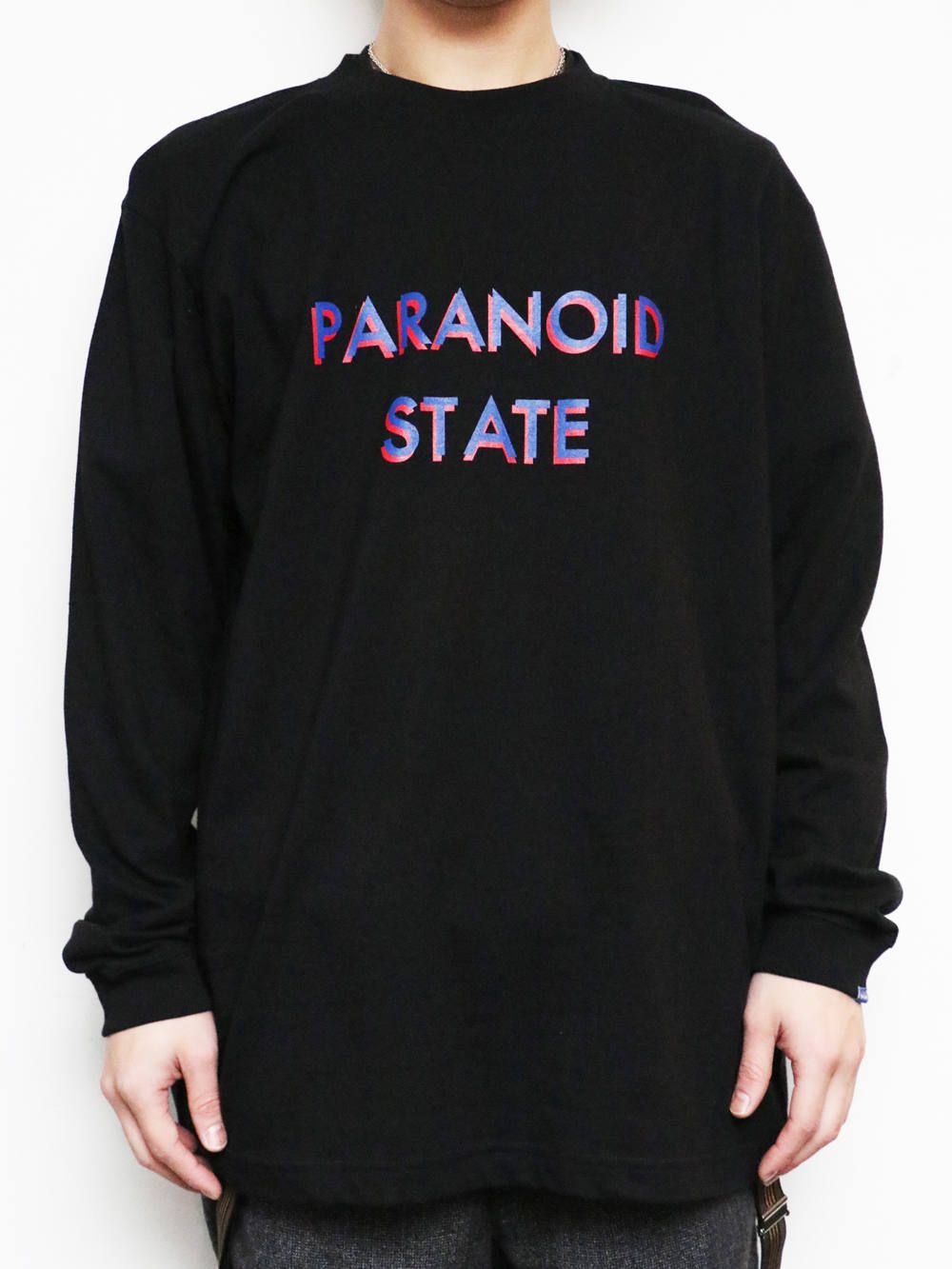 TOYPLANE - ロングスリーブパラノイドステイトTシャツ (ブラック) / L/S PARANOID STATE TEE (BLACK) |  SKANDA