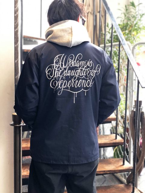 "Wisdom" T/C コーチ ジャケット(ネイビー) /  "Wisdom" T/C COACH JACKET (NAVY)