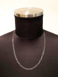 【即日発送可能】FIGRO CHAIN 55cm (厚み 約1.9mm , 幅約4.0mm) (SILVER925)