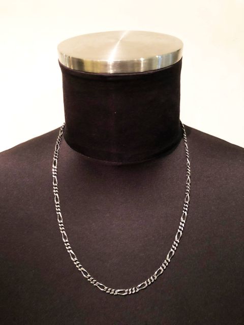 【即日発送可能】FIGRO CHAIN 55cm (厚み 約1.9mm , 幅約4.0mm) (SILVER925)
