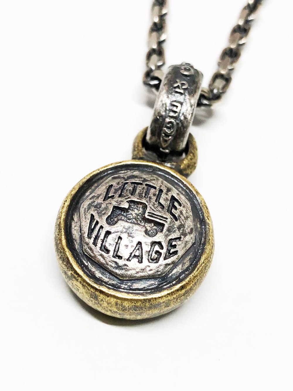 グローブペンダント(C)&マウス&チーズチェーン (シルバー×ブラス)/GLOBE PENDANT(C) & "Mouse & Cheese" Chain (SILVER×BRASS)