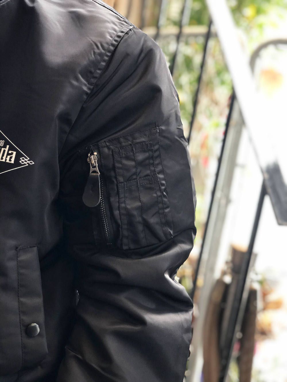 "Wisdom" MA-1 (BLACK)